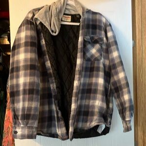 Wrangler Black and Gray Lightweight Shirt Jacket